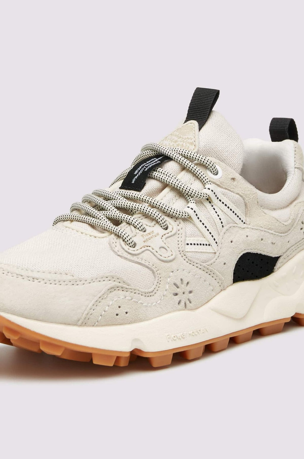 Yamano 3 Suede/Cotton Cloth Beige