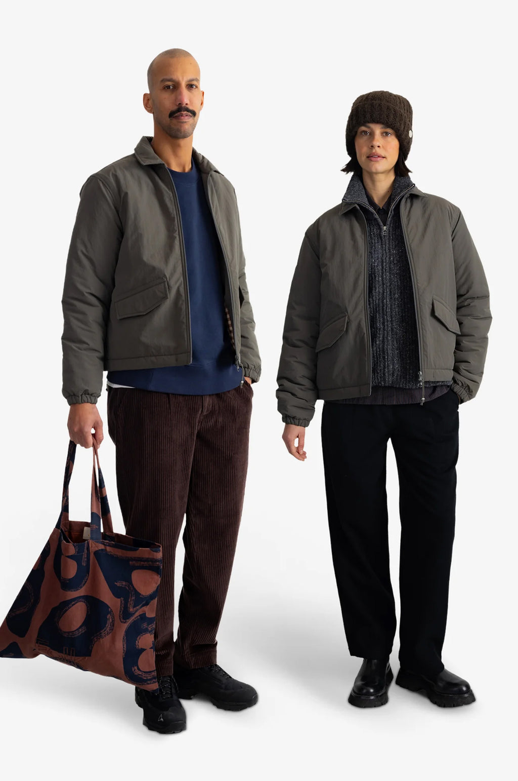 Wadded Bomber Dark Olive