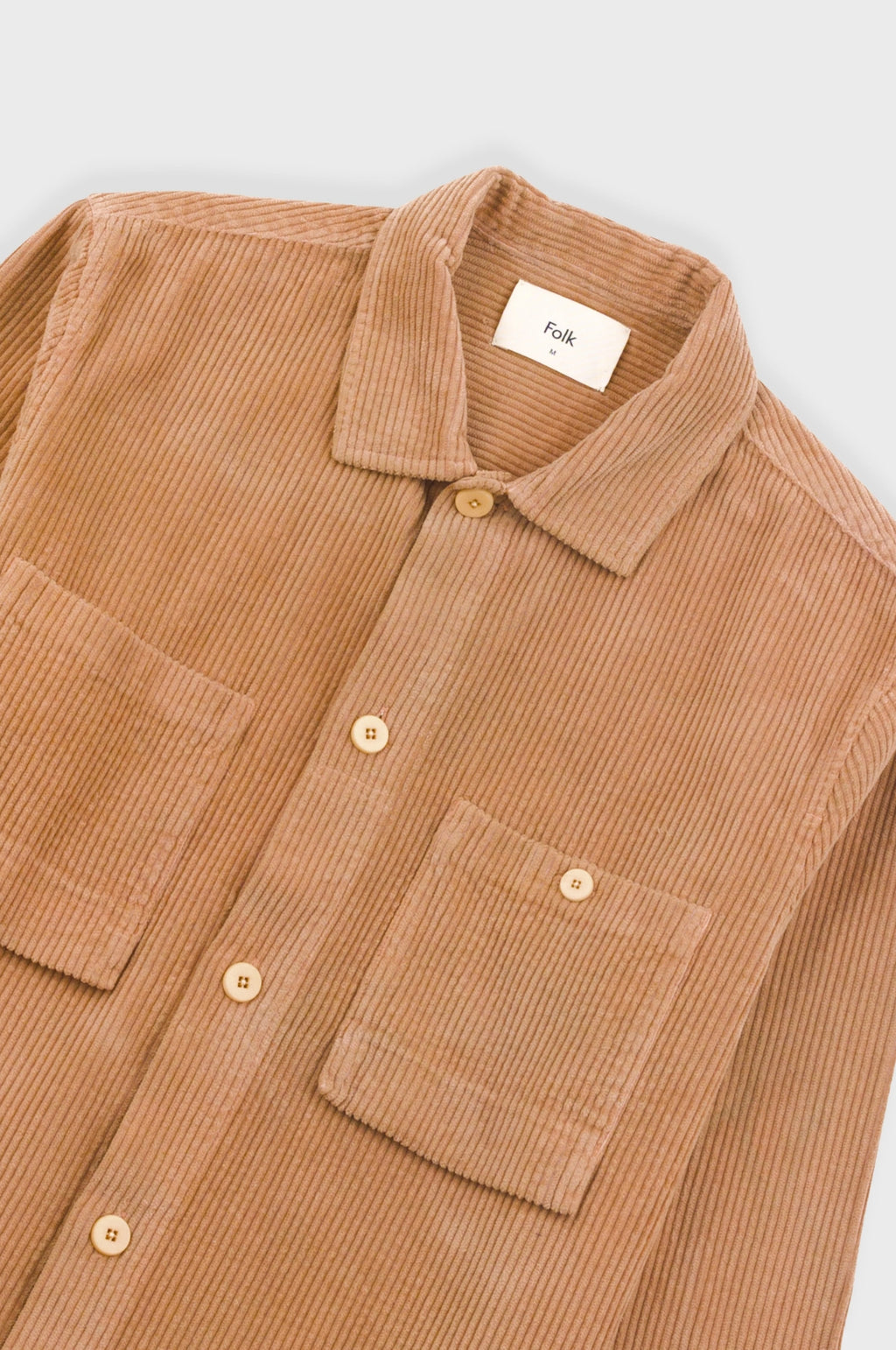 Patch Overshirt Mink Chunky Cord