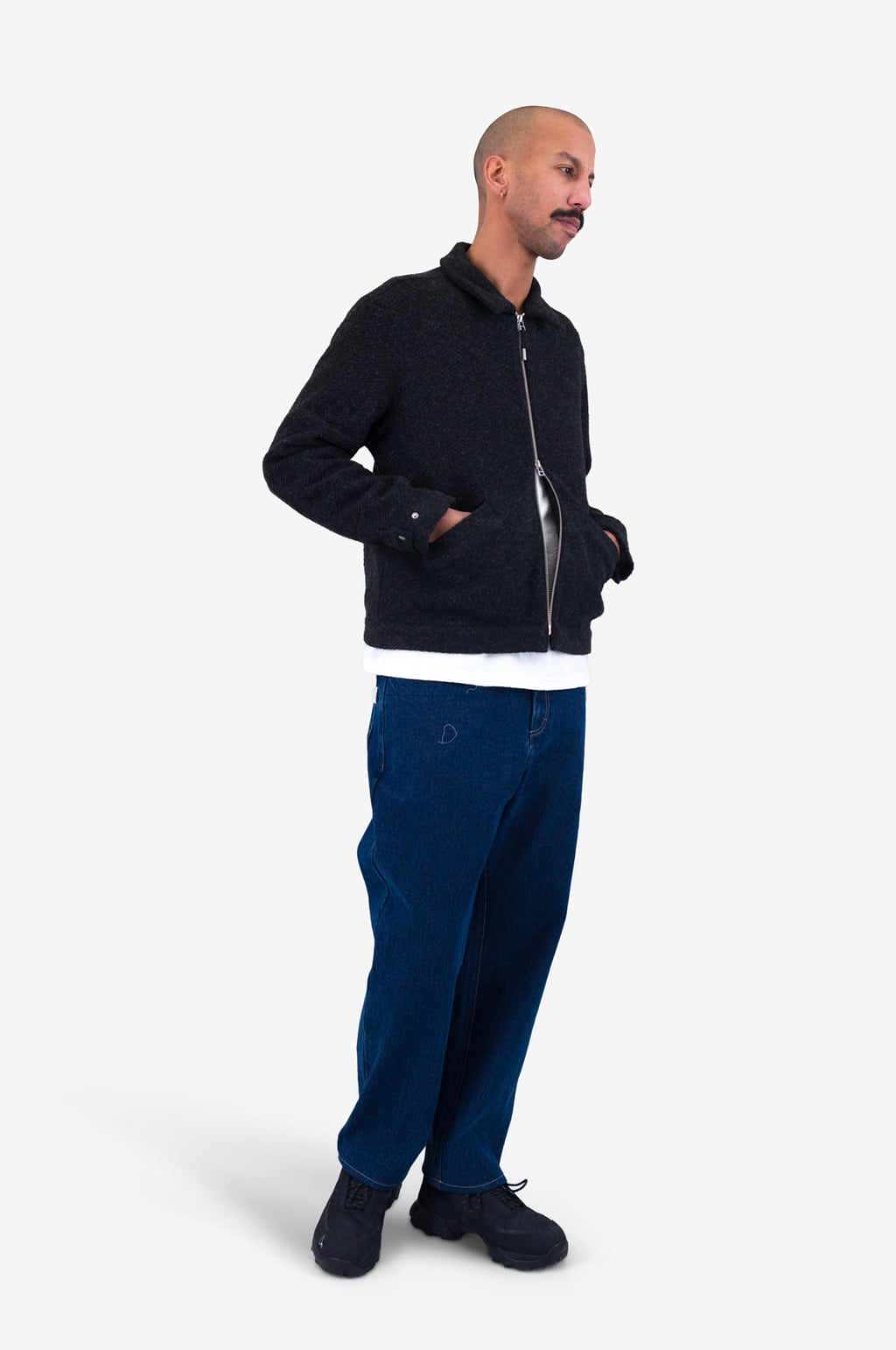 Signal Blouson Charcoal Wool Twill