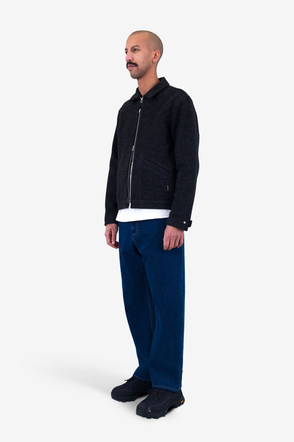 Signal Blouson Charcoal Wool Twill
