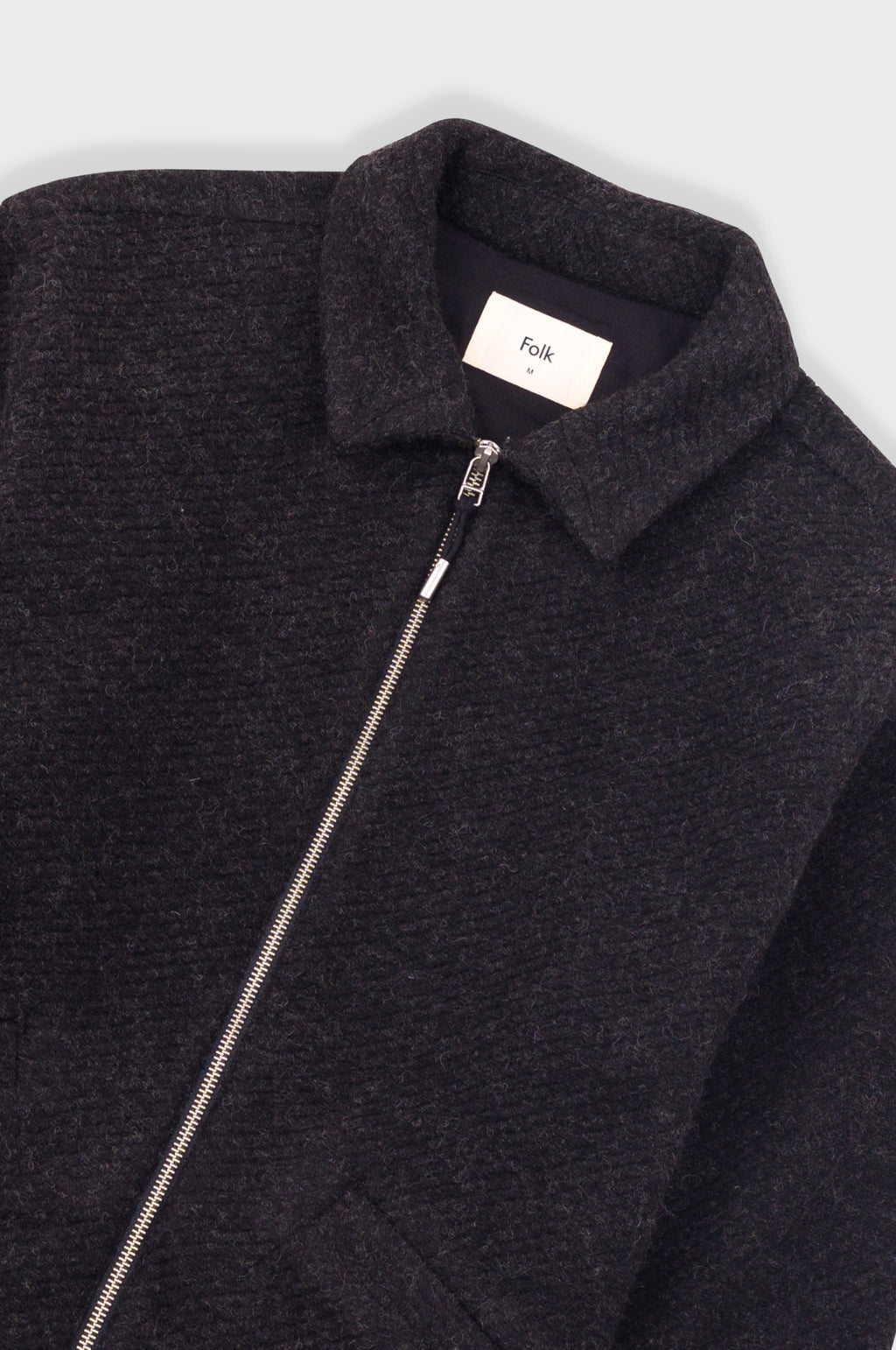Signal Blouson Charcoal Wool Twill
