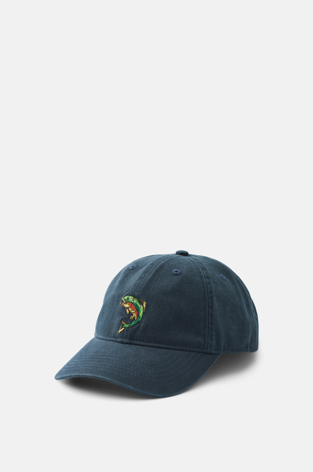 Foret Fish Washed Cap Navy.