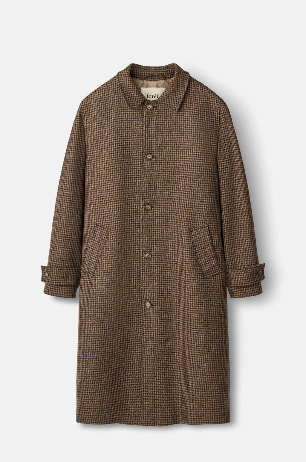 Foret Pine Wool Coat Check.