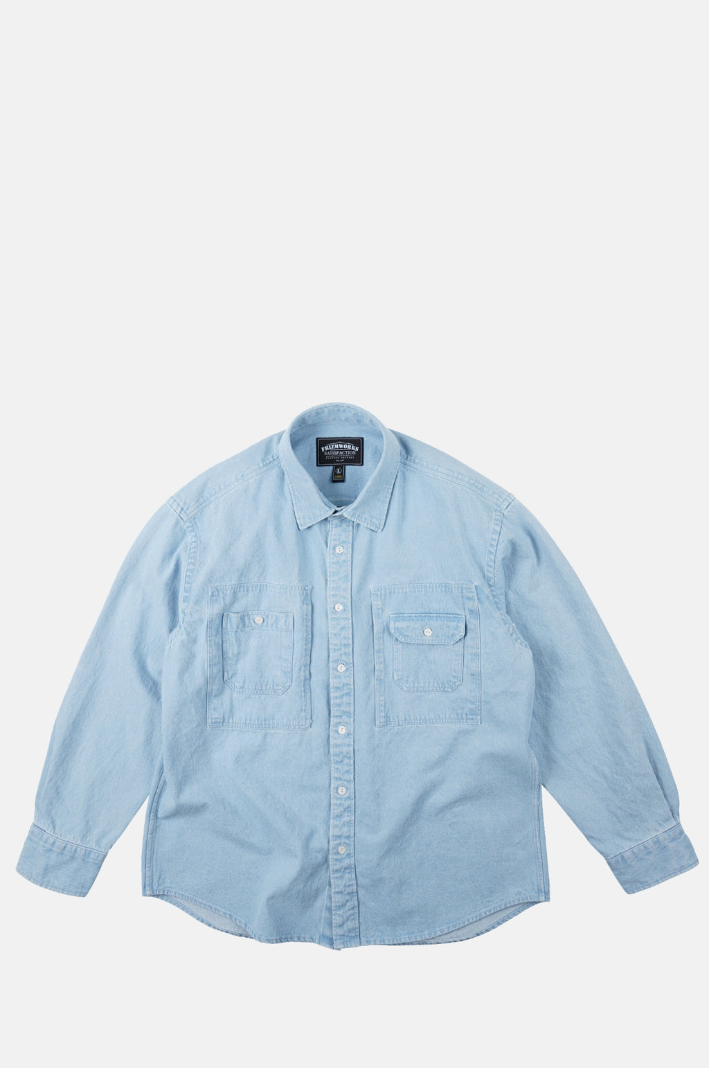 Frizmworks Bleach Denim Utility Shirt Light Blue.