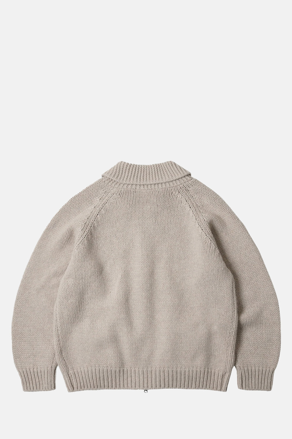Heavy Cowichan Zipup Cardigan Oatmeal