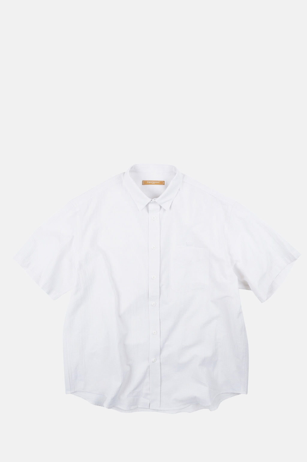 Frizmworks OG Dobby Weave Seersucker Half Shirt White.