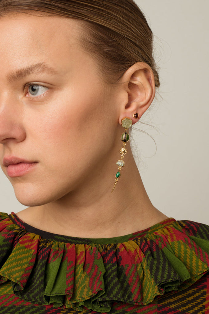【GRAINNE MORTON】Five Charm earrings☆関税送料込 Five Charm with Victorian Drop Pearl Earrings – The Hambledon