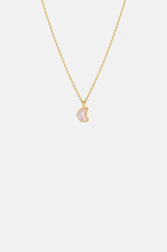 Moon Charm Moonstone Necklace