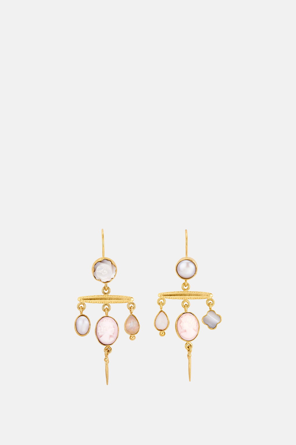 Grainne Morton Victorian Pin Drop Pearl Earrings.