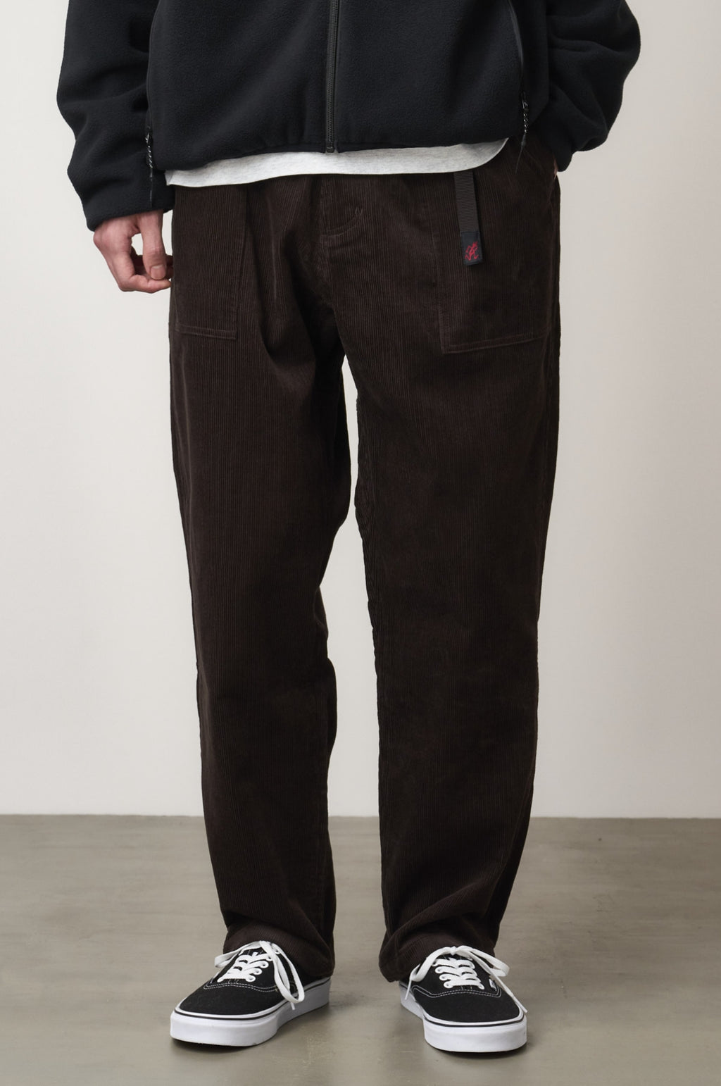 Corduroy Loose Tapered Ridge Pant Deep Brown