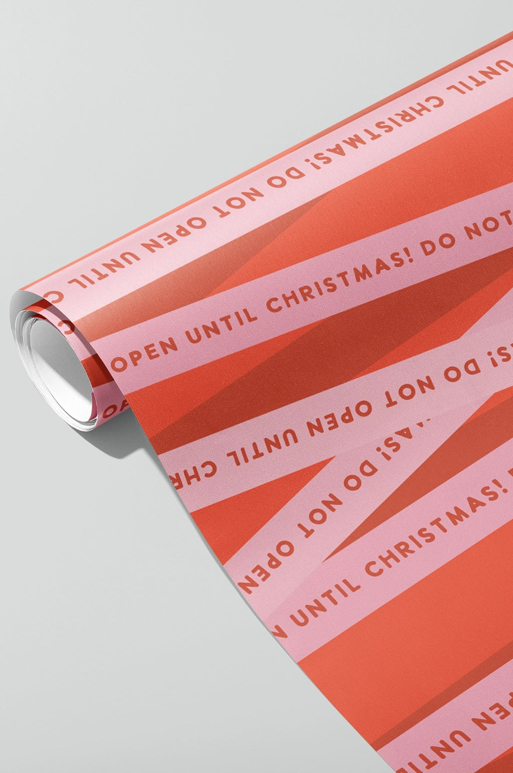 Until Christmas Wrapping Paper Red Set of 3 Sheets