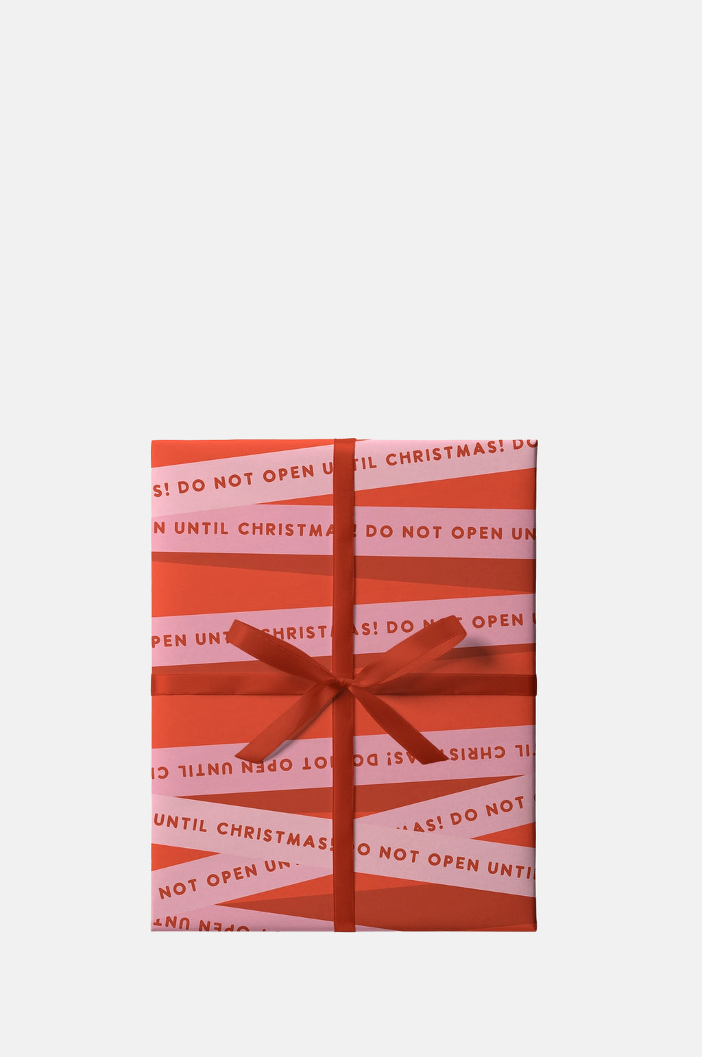 Until Christmas Wrapping Paper Red Set of 3 Sheets