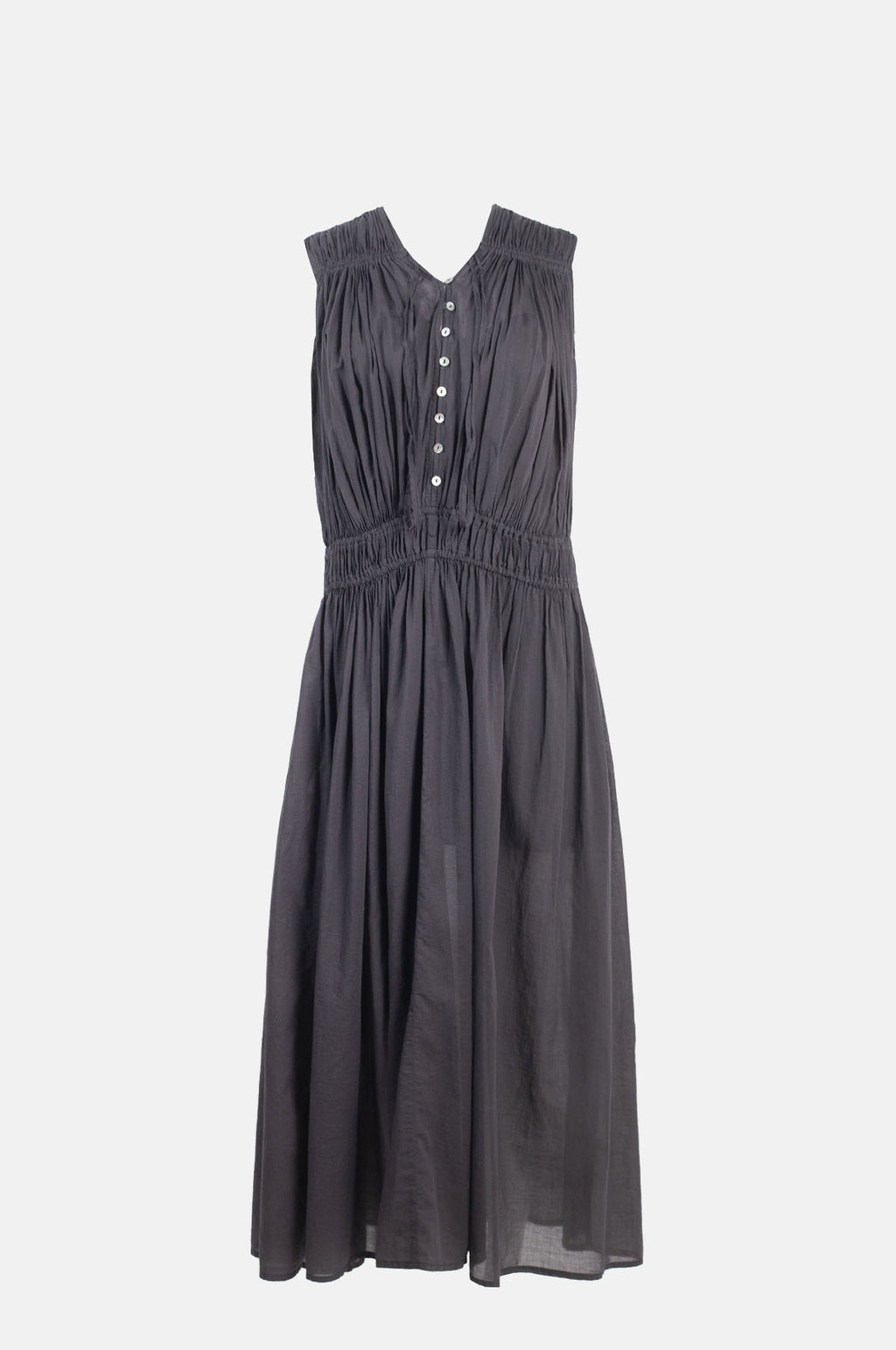 Greek Archaic Kori Gatherings Maxi Dress Charcoal.