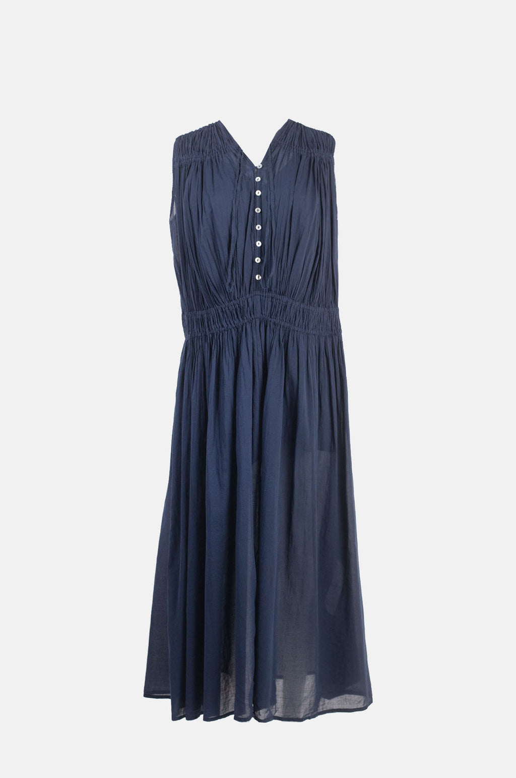 Greek Archaic Kori Gatherings Maxi Dress Navy.