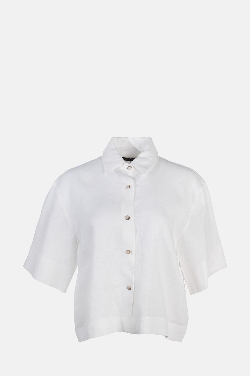 Greek Archaic Kori SS Linen Shirt White.