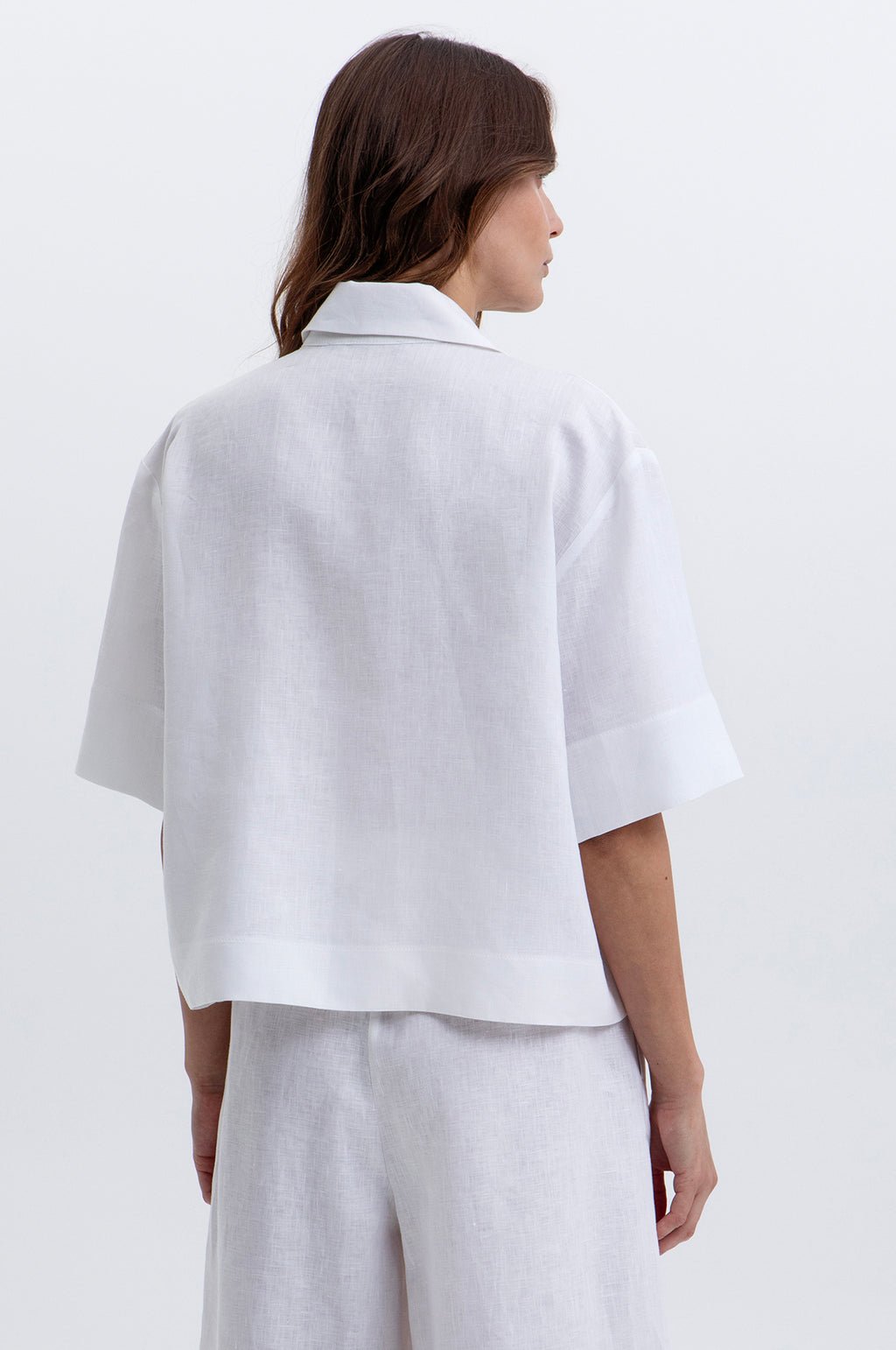 S/S Linen Shirt White