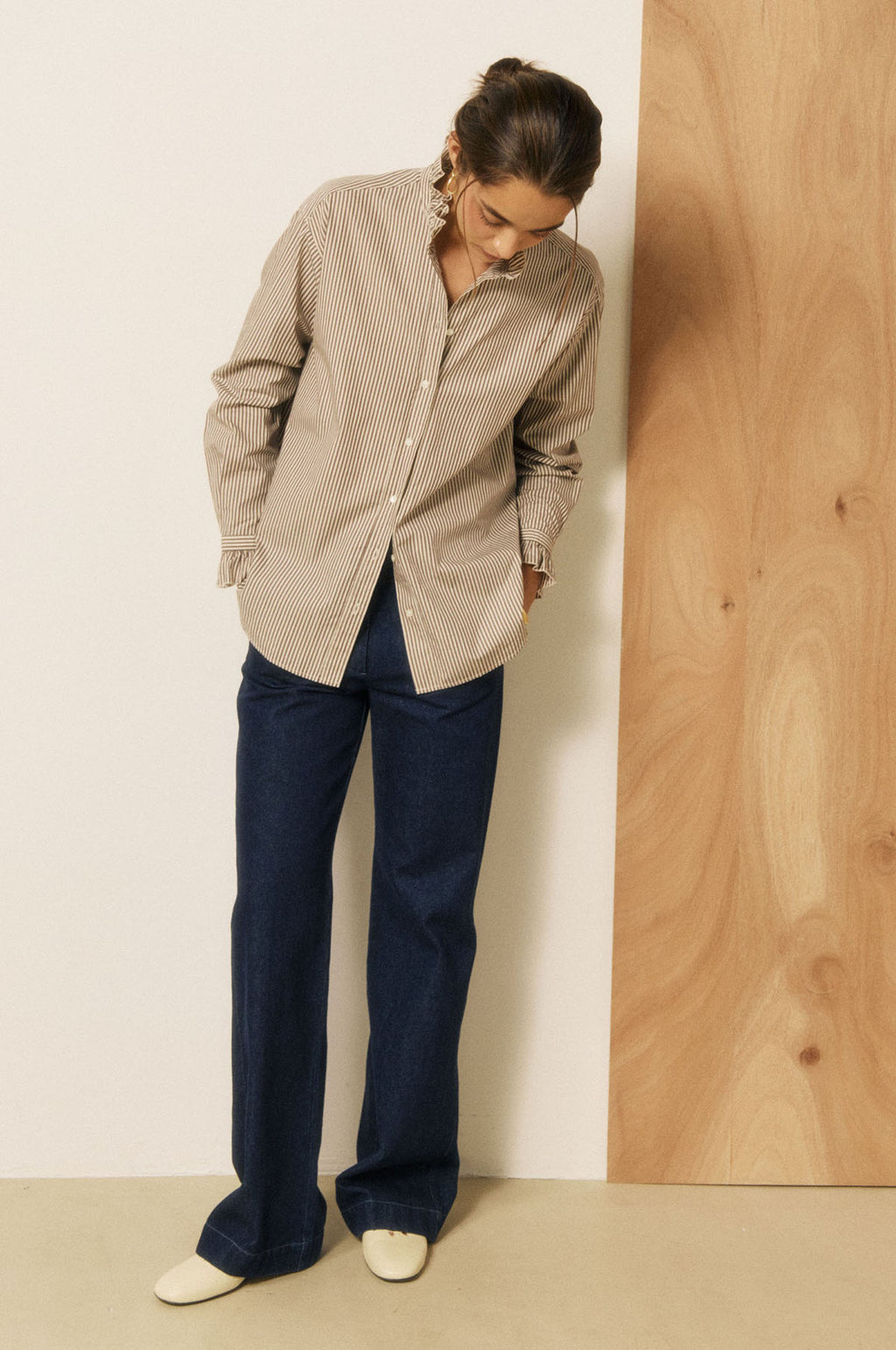 Chana Shirt Brown Stripes