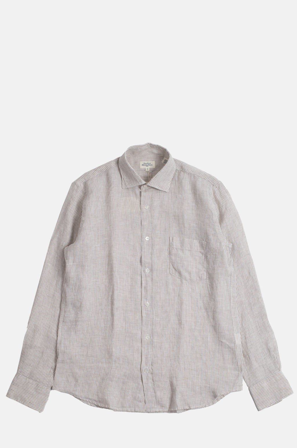Hartford Paul Shirt Flax and White.