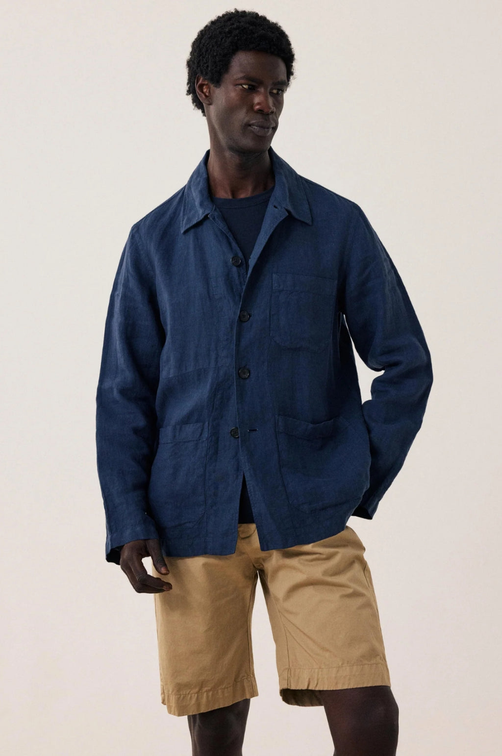 Perry Pat Shirt Navy Blue
