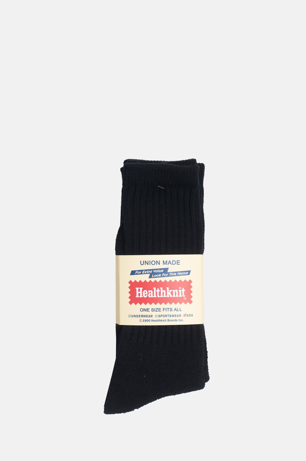 Healthknit 3 Pack Black Socks.