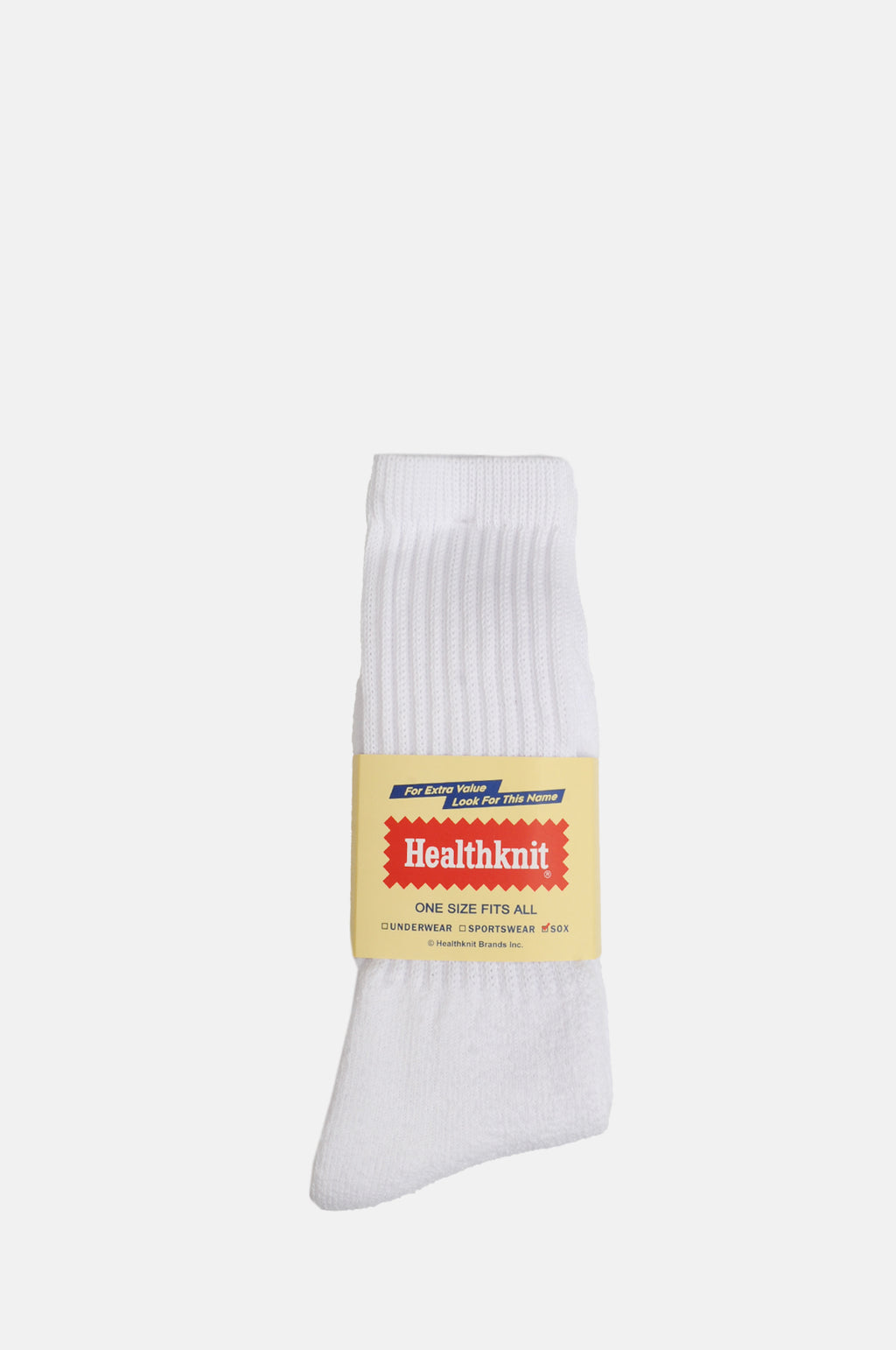 Healthknit 3 Pack White Socks.