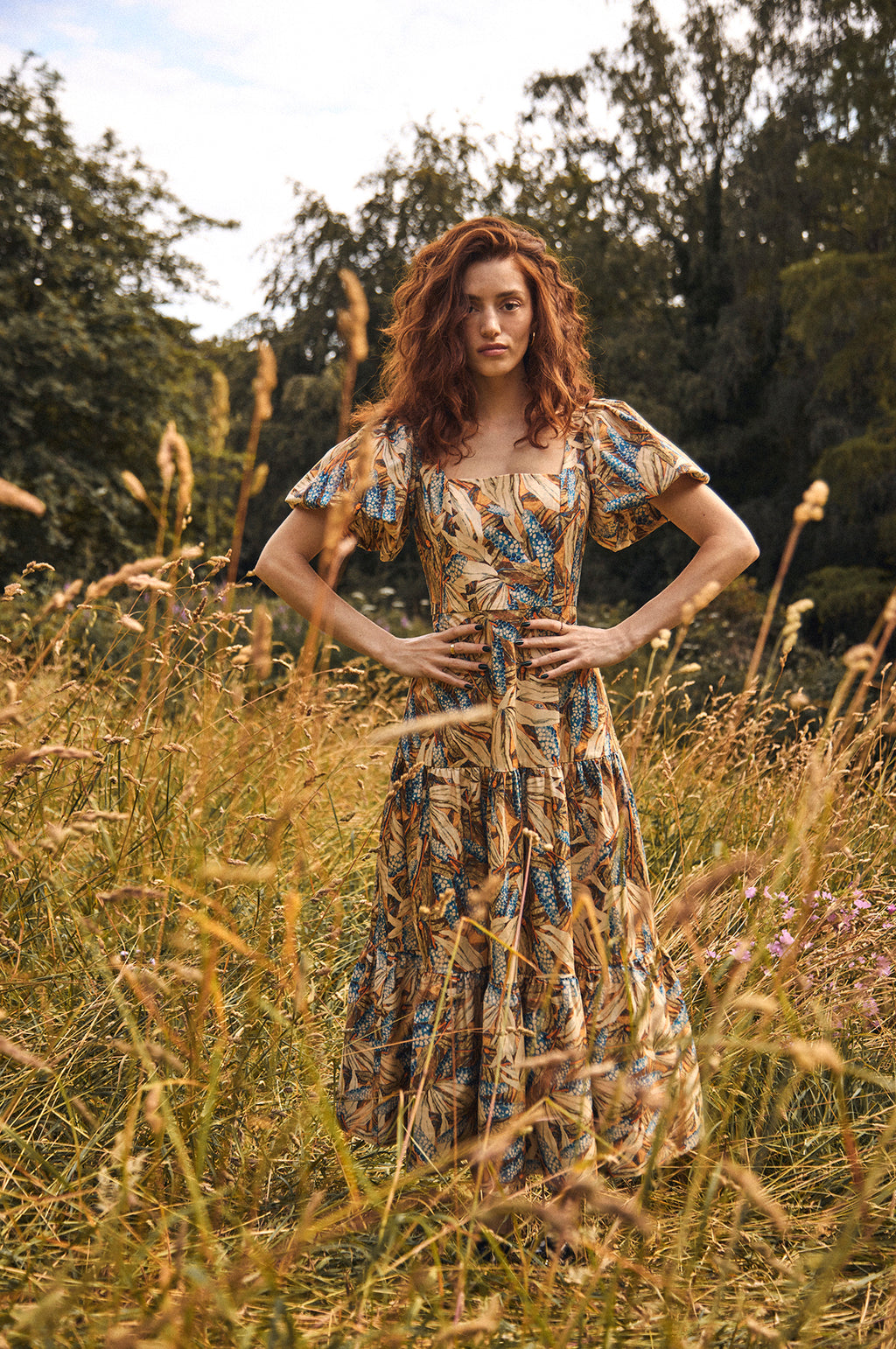 Cassidy Dress Blue Harvest