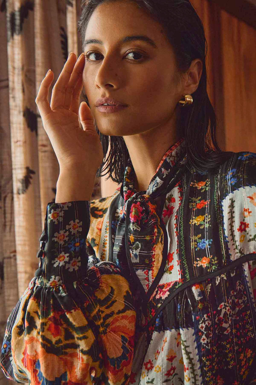 Celeste Blouse Floral Quilt