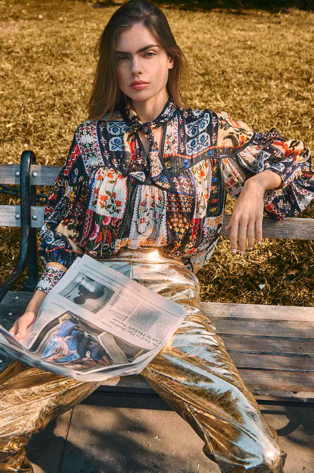 Celeste Blouse Floral Quilt