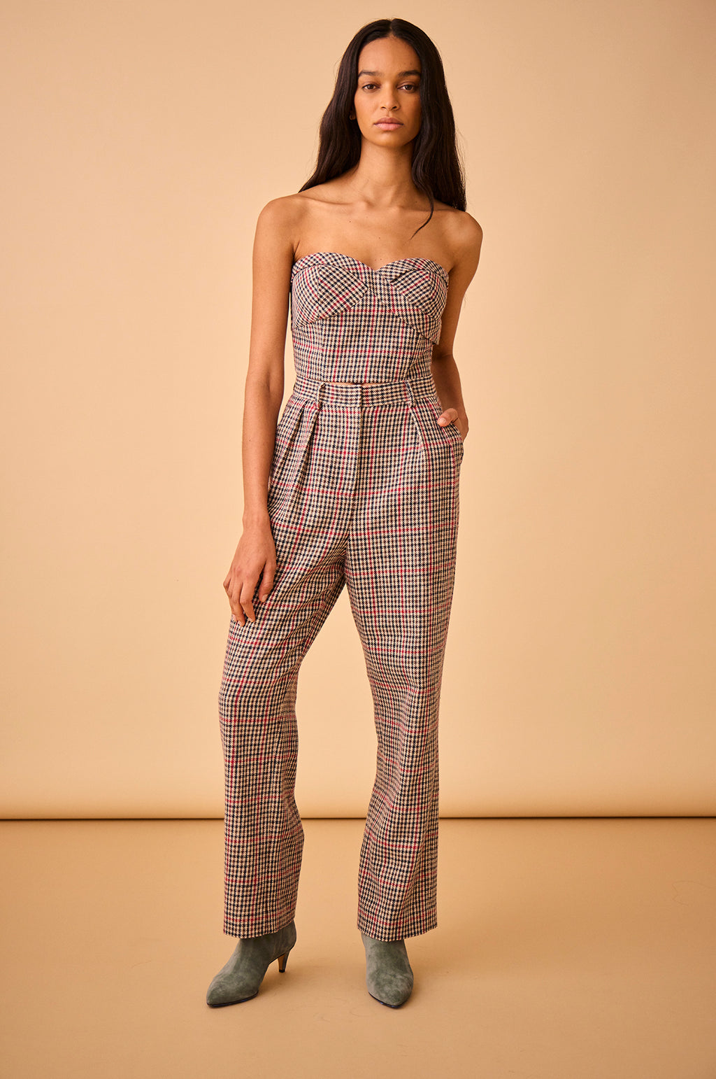 Scottie Top Clarence Houndstooth