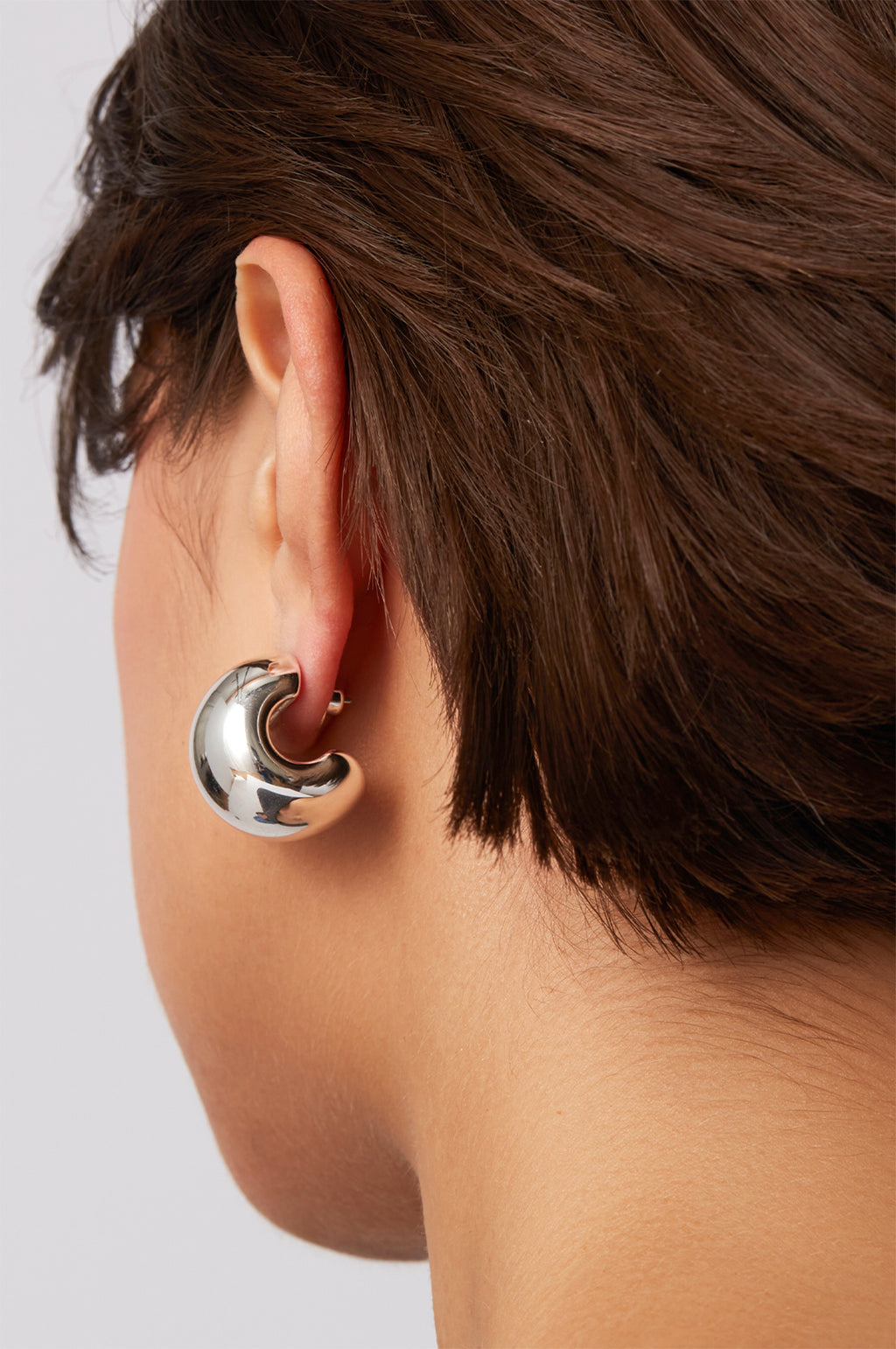 Gemma Silver Hoop Earrings