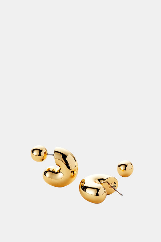 Tome Medium Gold Hoop Earrings