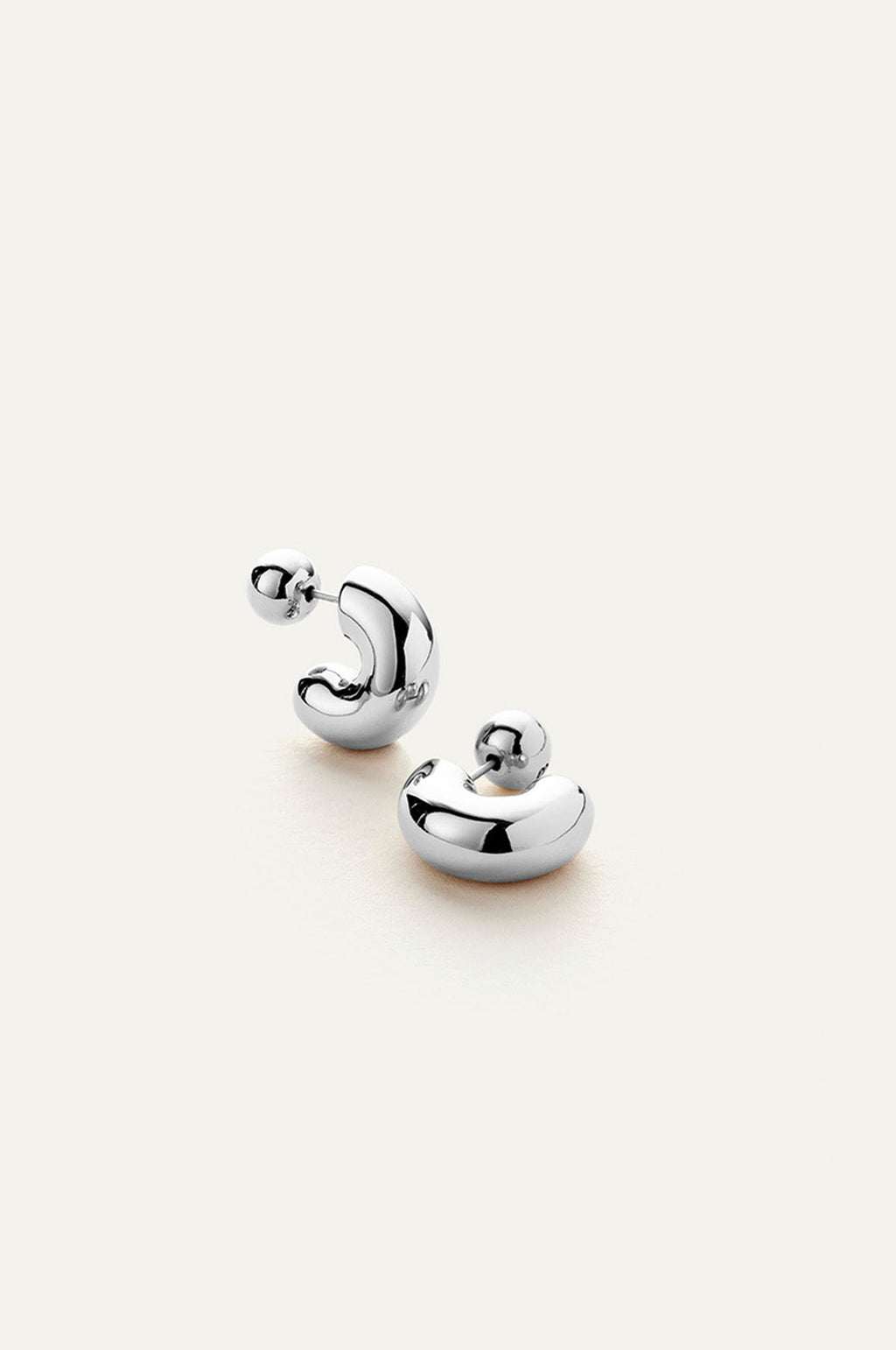 Tome Small Silver Hoop Earrings