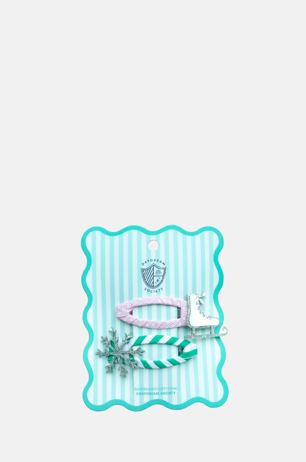 Jollity & Co. + Daydream Society Ice Skate + Snowflake Clip Set.