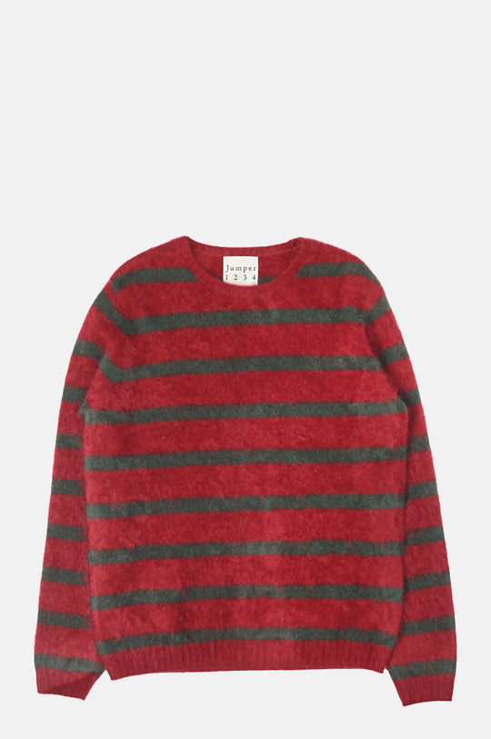 Blended Stripe Crew Rouge Jungle