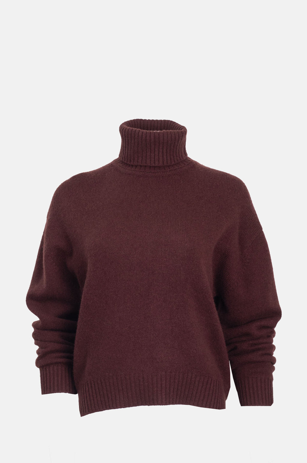 Jumper1234 Oversize Roll Collar Cocoa.