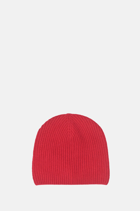 Rib Beanie Dull Red