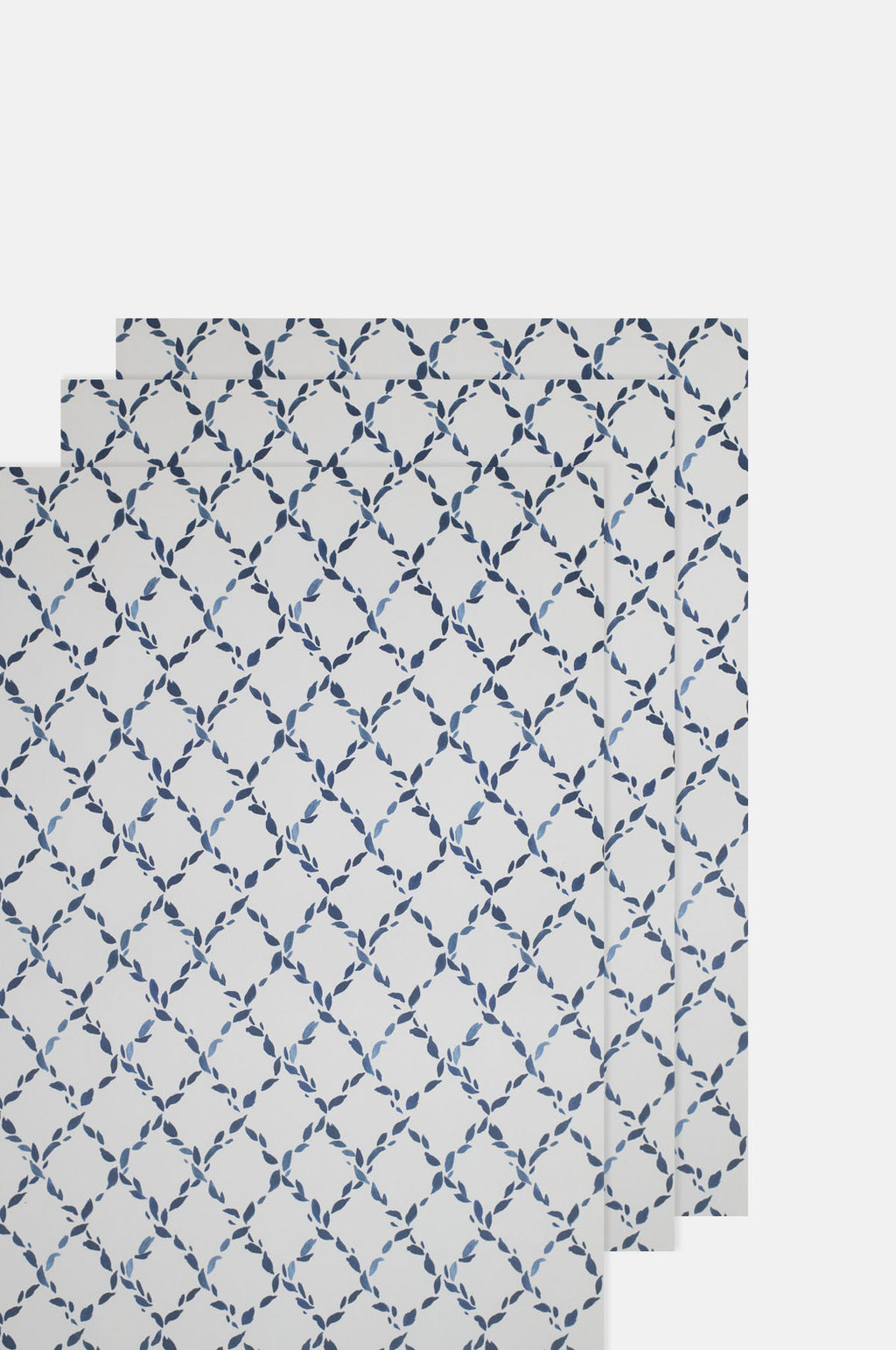 Katie Housley Blue Diamond Botanical Wrapping Paper.