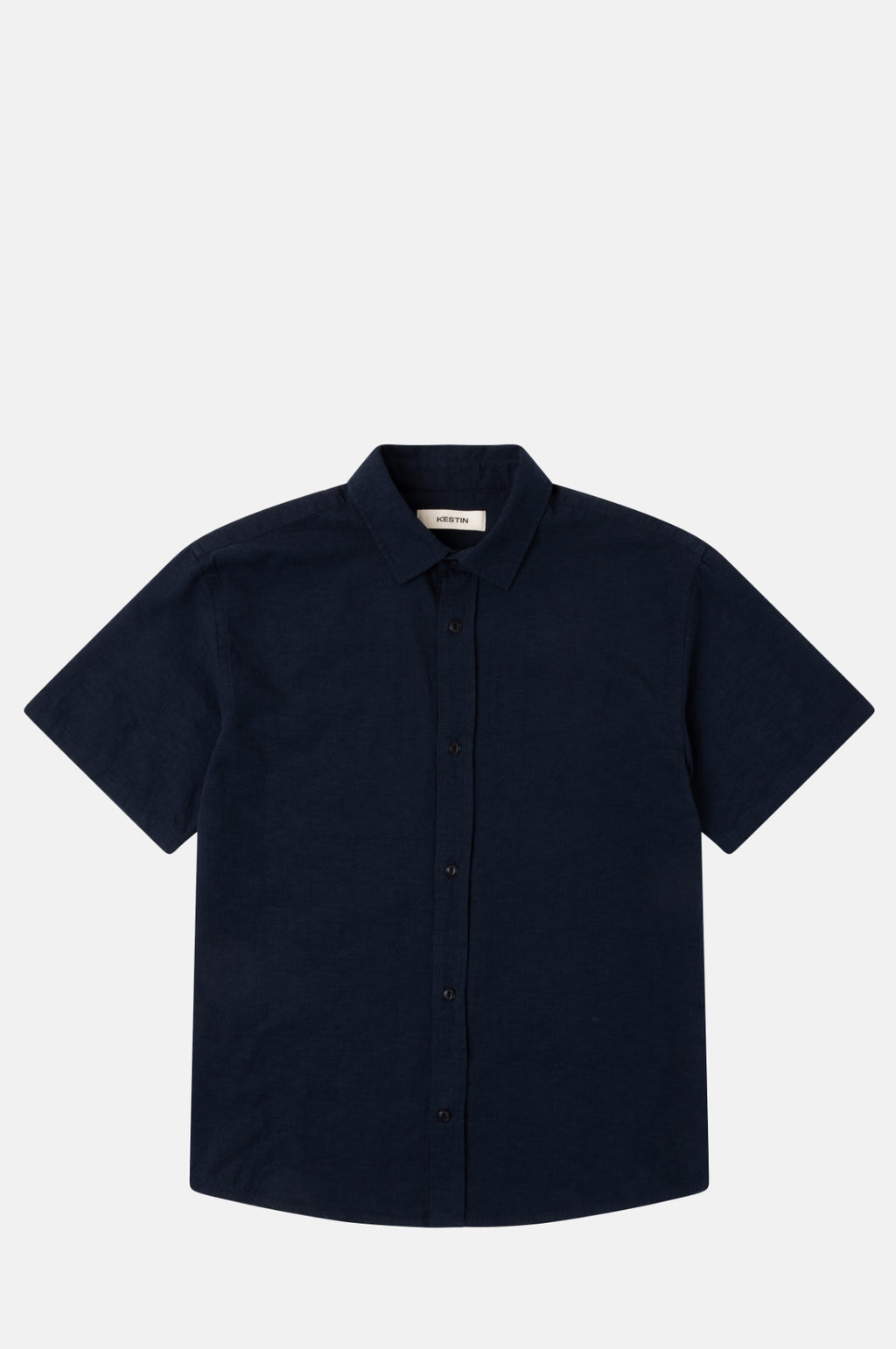 Kestin Ferness Oversized Shirt Dark Navy Slub.
