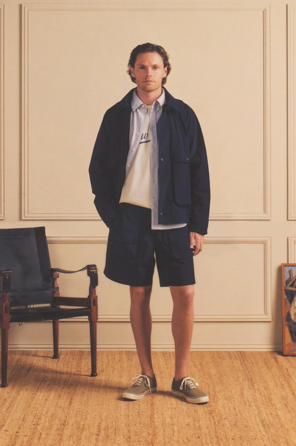 Scout Nylon Coat Navy