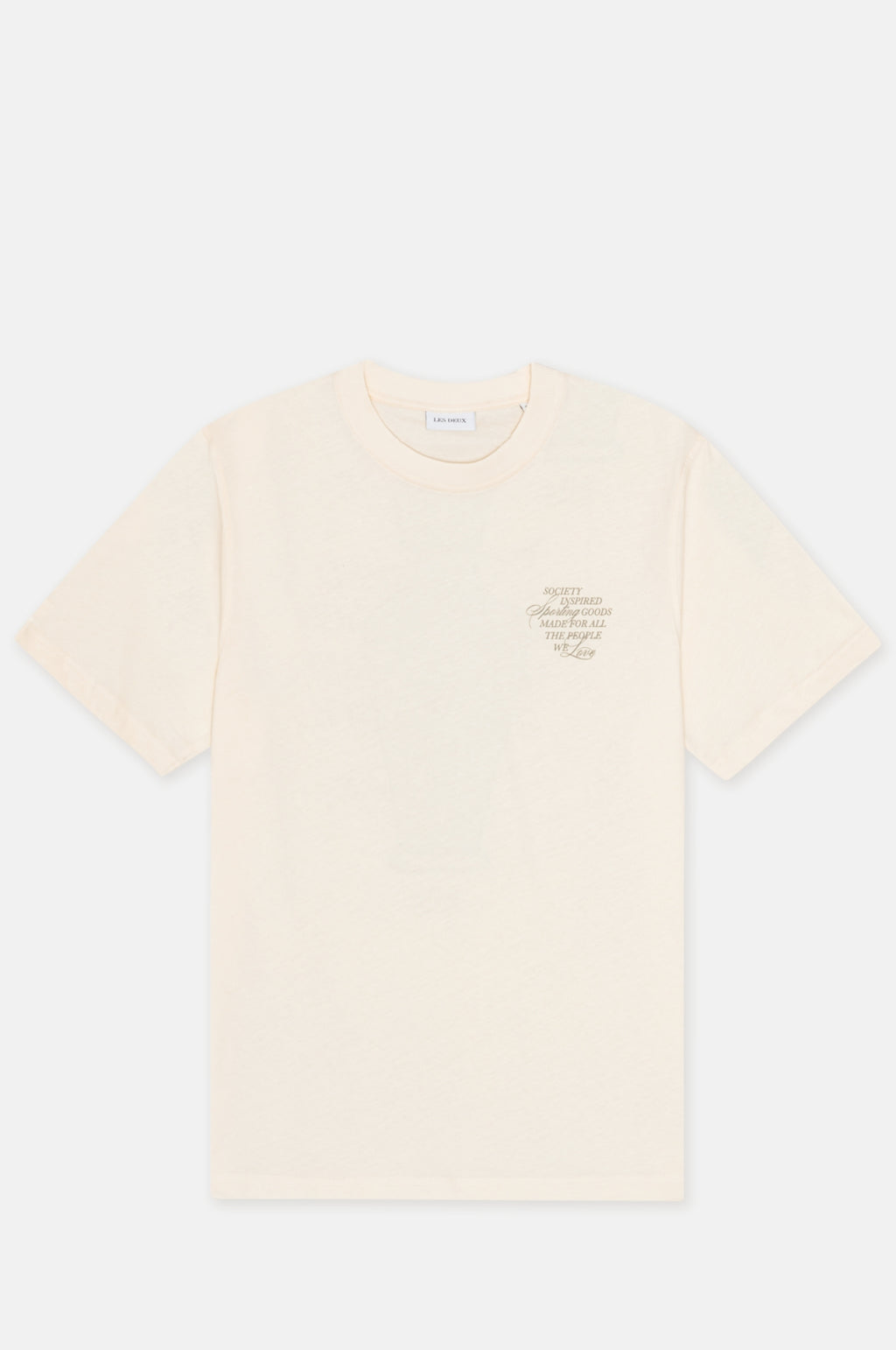 Les Deux Ben Faience T-Shirt Eggnog White.