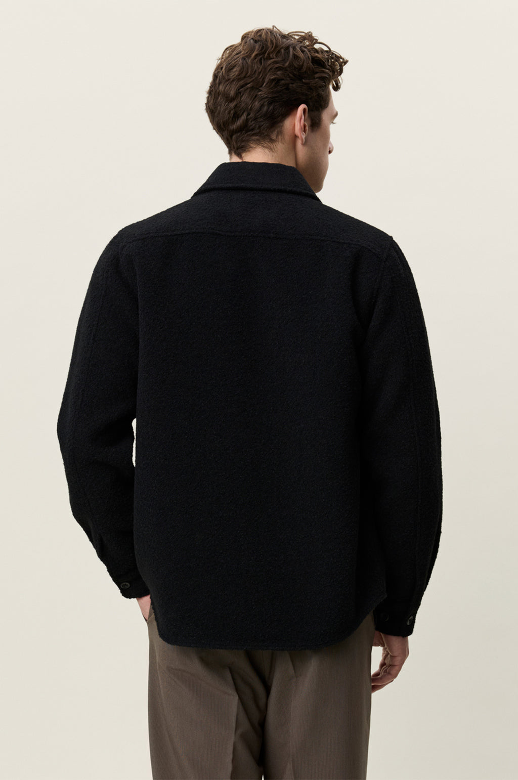 Check Overshirt Black