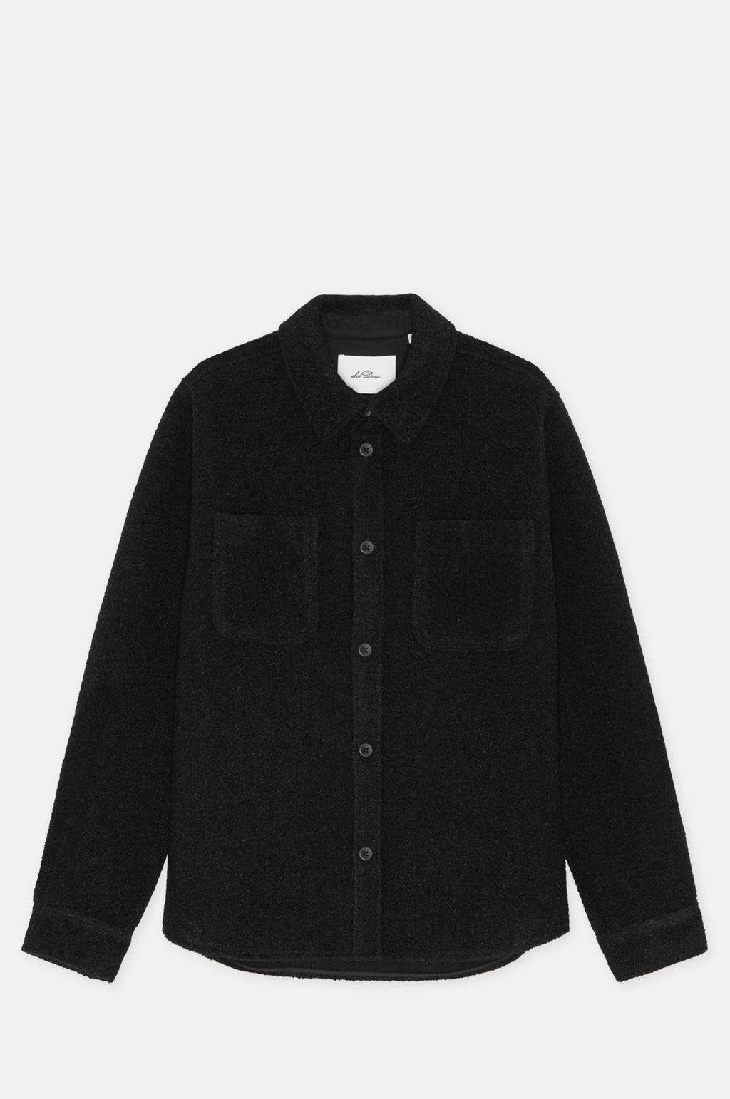 Les Deux Check Overshirt Black.