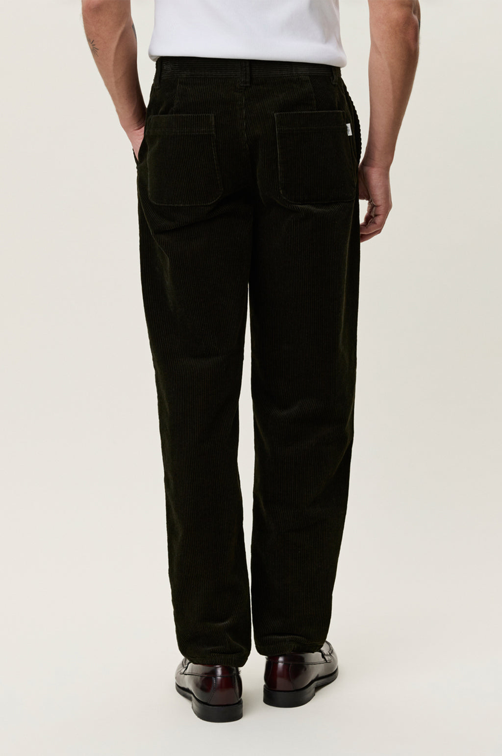 Corduroy Tapered Pants Rosin Green