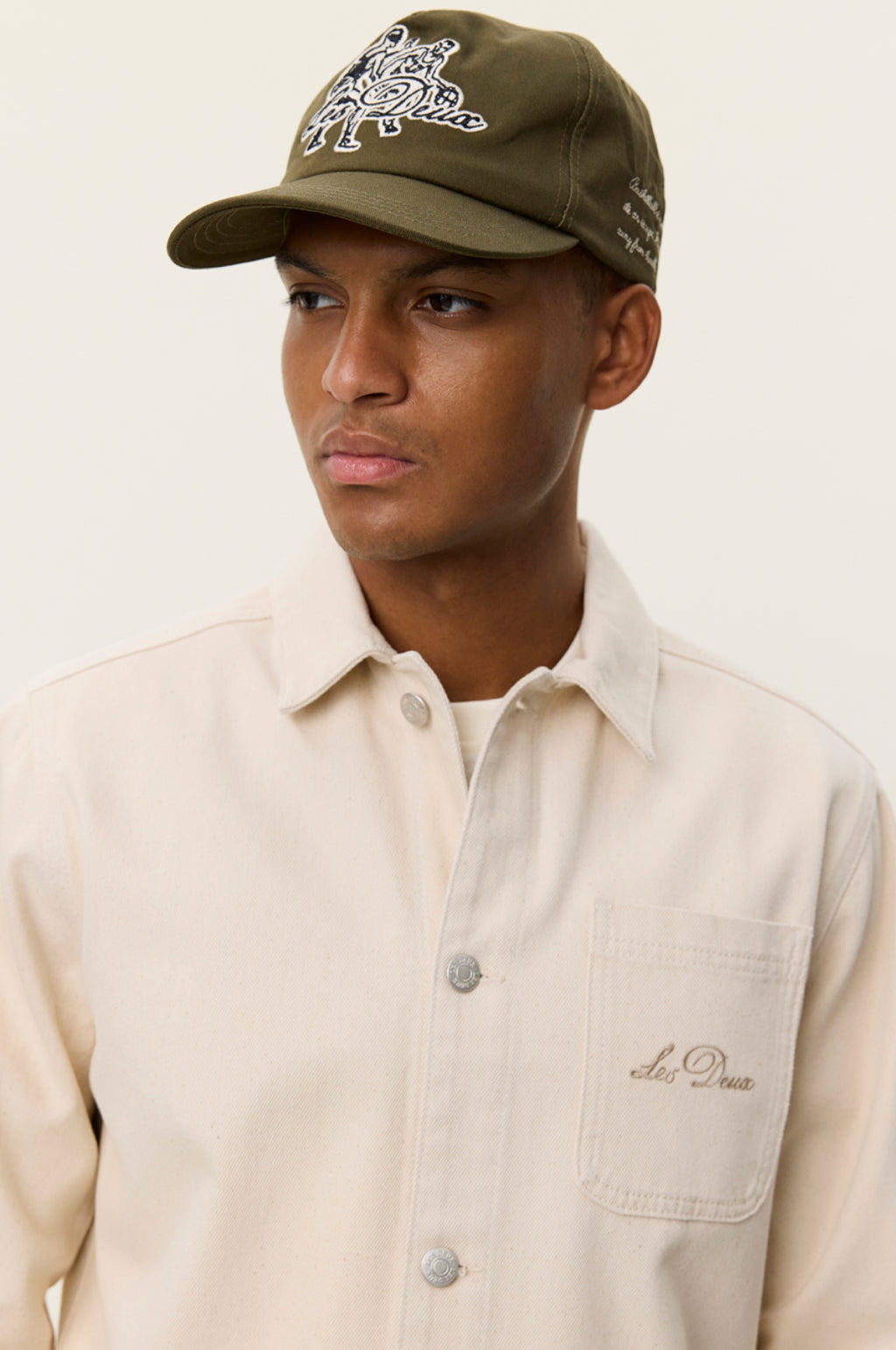 Layton Faience Twill Overshirt Ivory