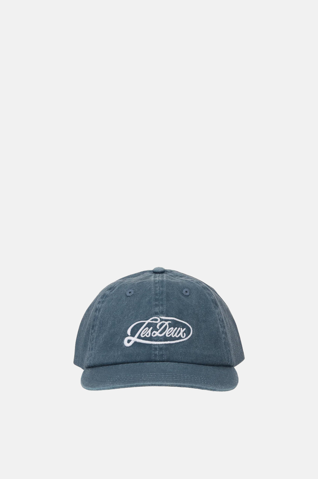 Les Deux Logo Dad Cap Dark Denim Blue.