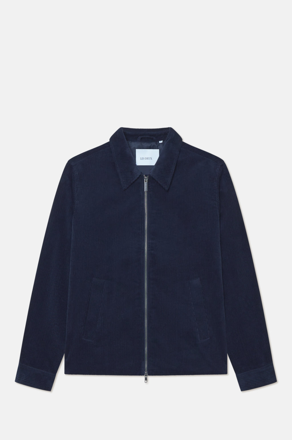Les Deux Marchall Corduroy Coach Jacket Dark Navy.