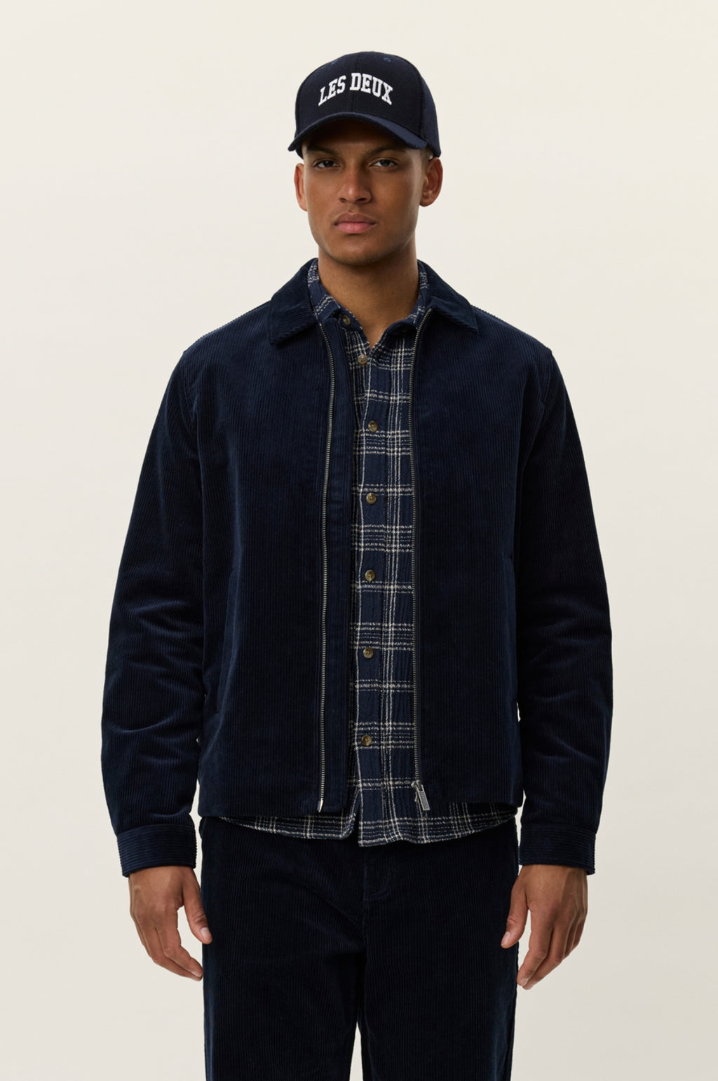 Marchall Corduroy Coach Jacket Dark Navy