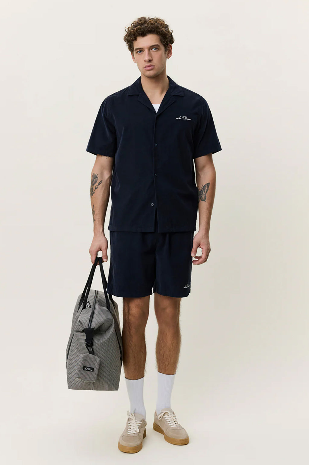 Signature Mini Cord SS Shirt Dark Blue Night