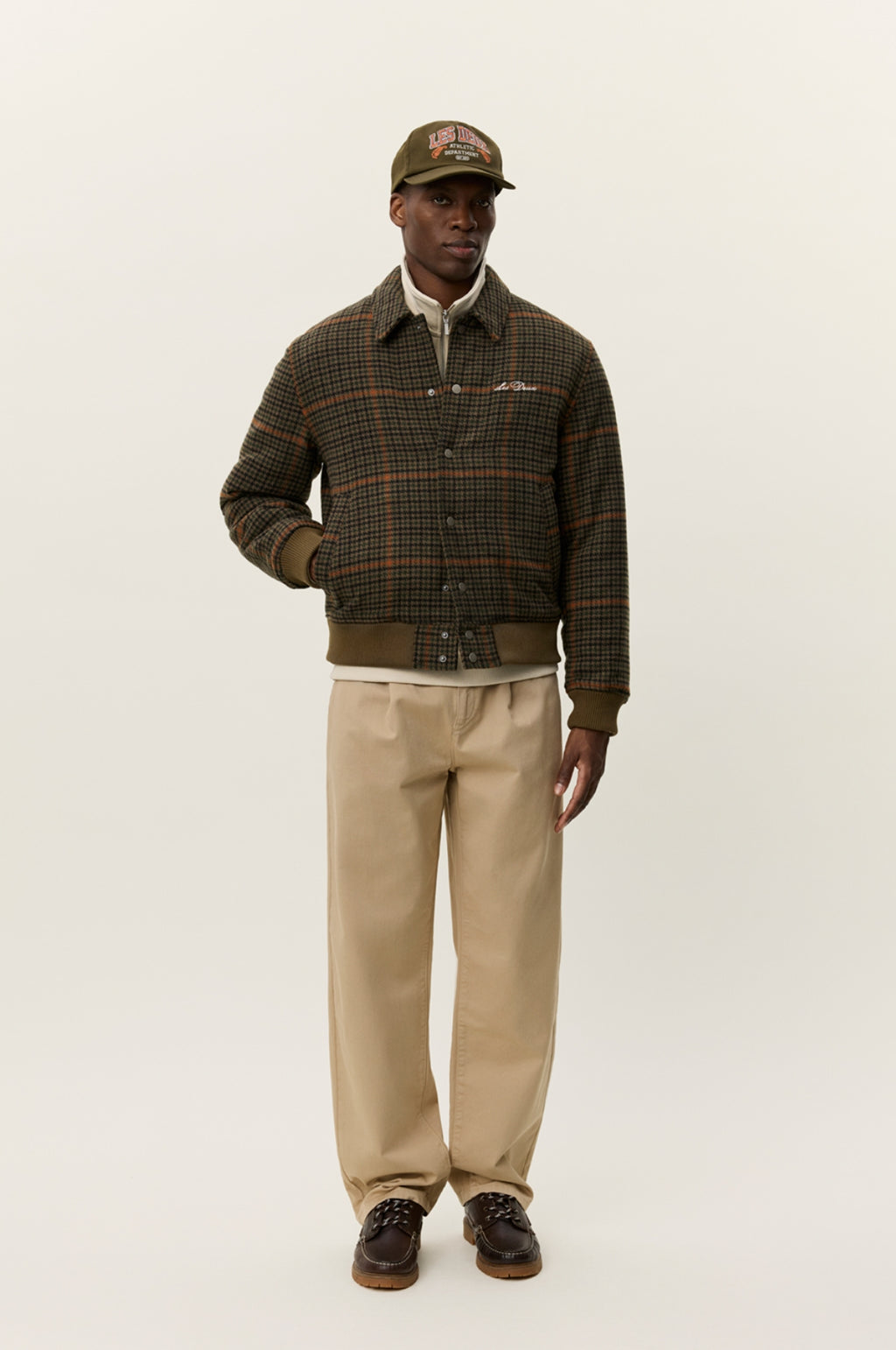 Varsity Houndstooth Jacket Teak